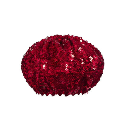 K.B. Shaws: Chic Women Glitter Sequin Beret Hat