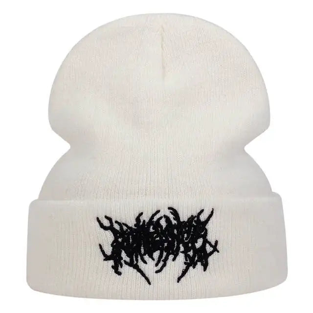 Playful Skeleton Skull Knitted Beanie