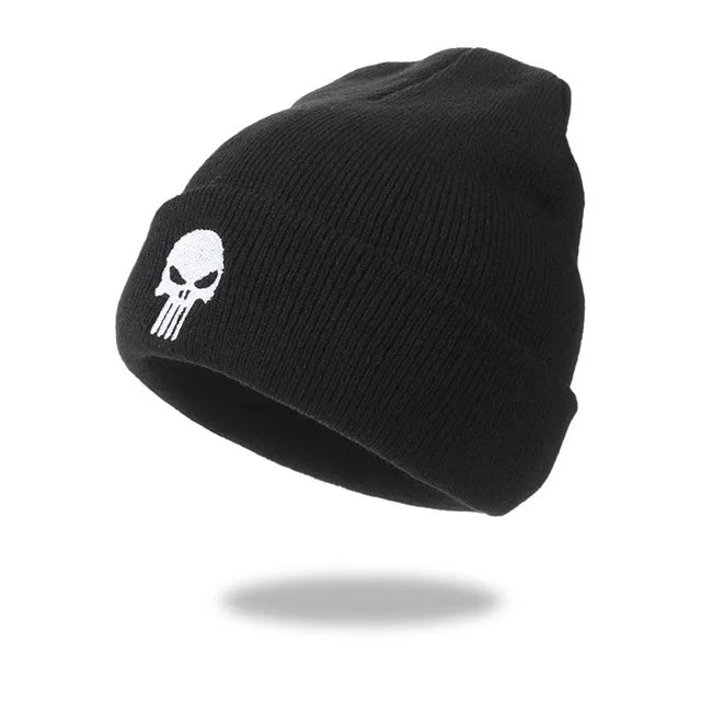 Playful Skeleton Skull Knitted Beanie