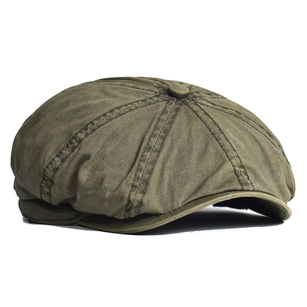 K.B. Shaws: Chic Washed Cotton Casual Cap Beret