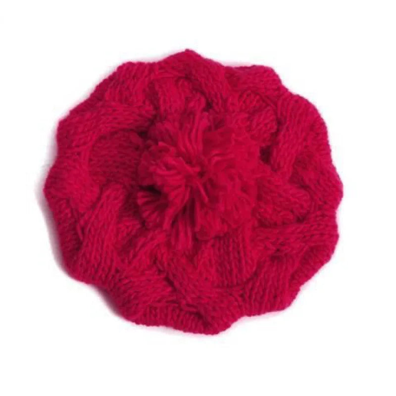 K.B. Shaws: Twisted Hemp Flower Beret