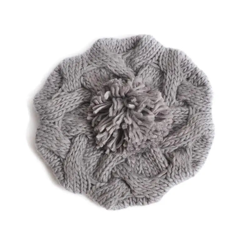 K.B. Shaws: Twisted Hemp Flower Beret